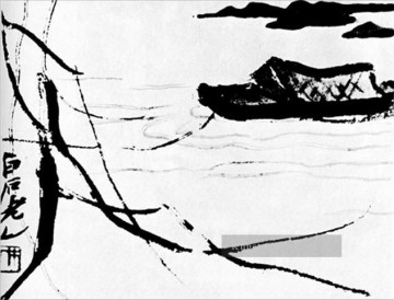  traditionell - Qi Baishi Traditionelles chinesisches Boot